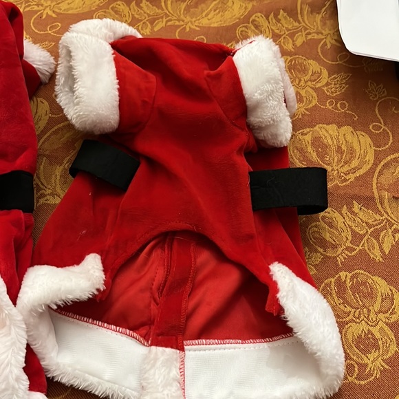 2for1 Santa and Ms.Claus dog outfits, size medium, medium/large - Picture 5 of 6